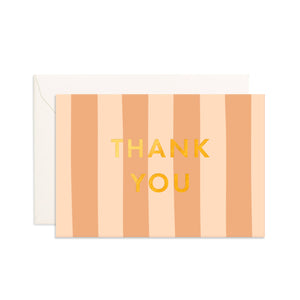 Thank You Corsica Stripe Mini Card