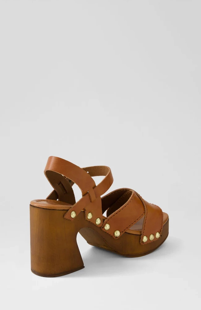 Flieya Heel Sandal - Tan