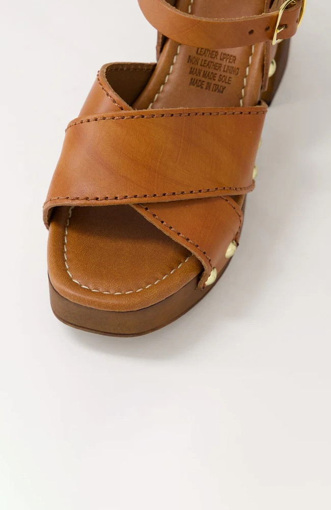 Flieya Heel Sandal - Tan