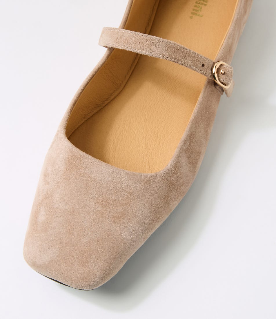 Tokena Mary Jane - Taupe Suede