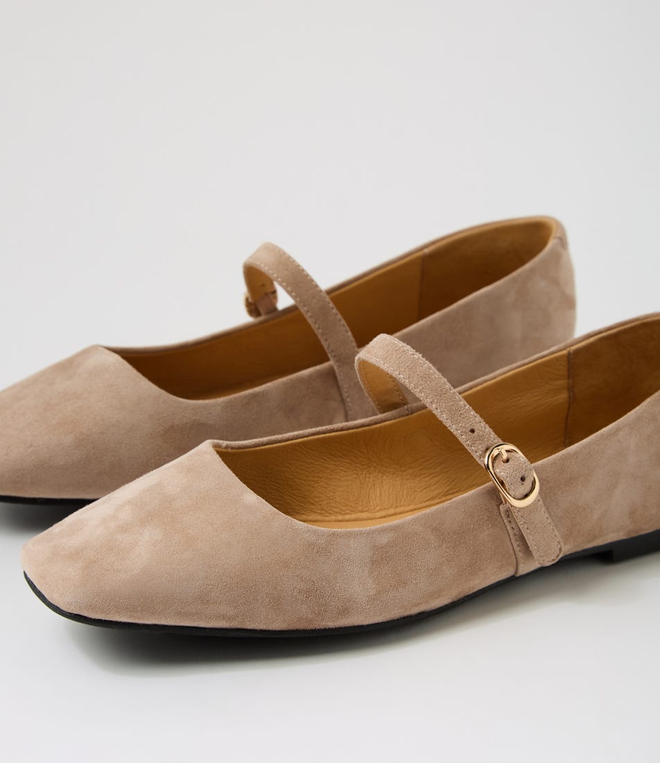 Tokena Mary Jane - Taupe Suede