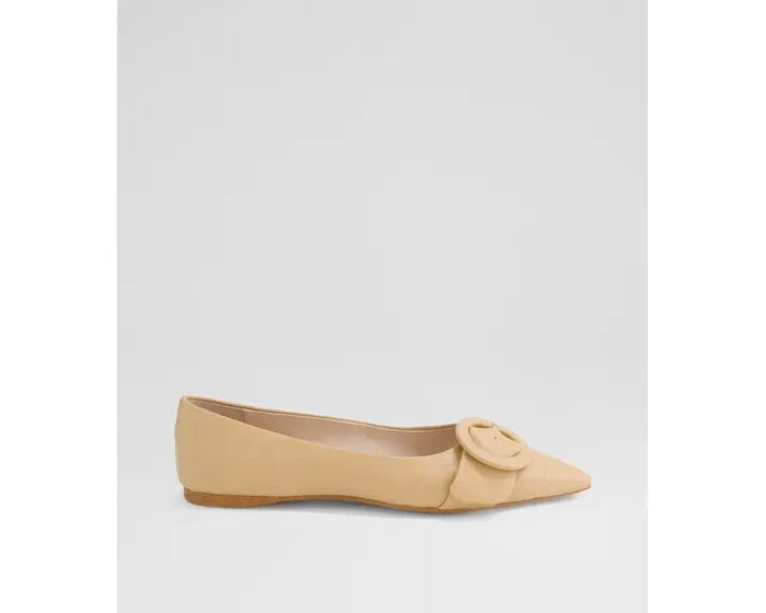 Fiv Pointed Ballet Flat - Nude