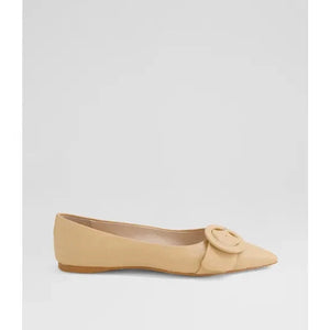 Fiv Pointed Ballet Flat - Nude