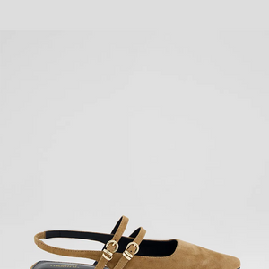 Mandeur Coffee Suede Flat Shoes