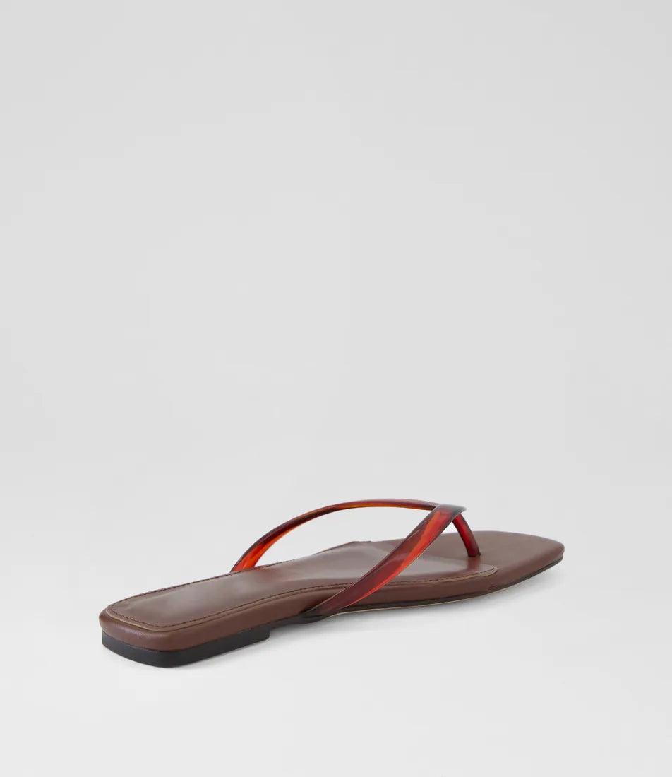 Rella Thongs - Chocolate PVC