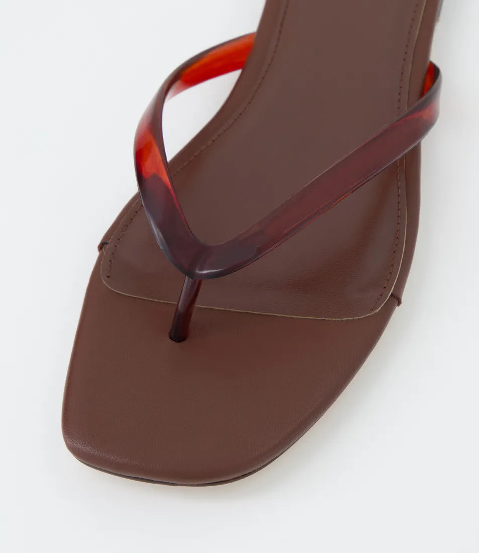 Rella Thongs - Chocolate PVC