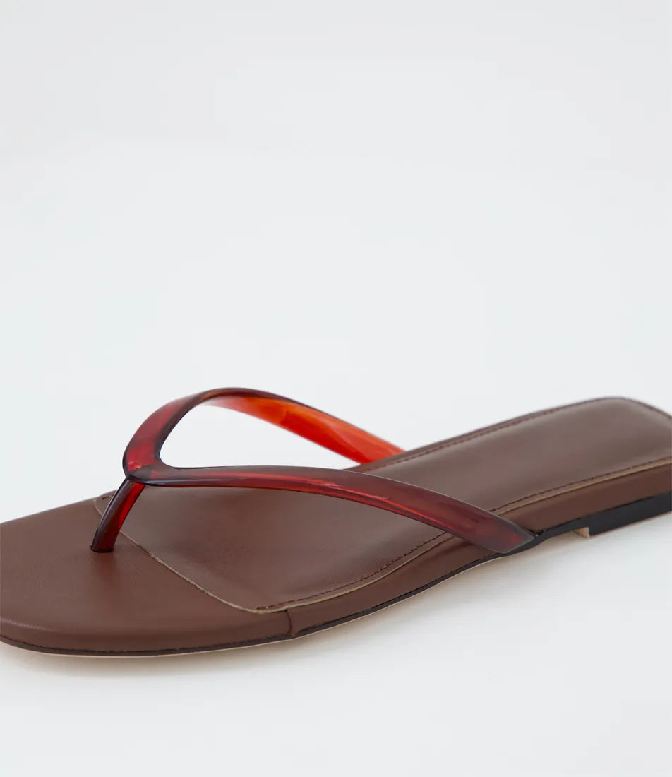 Rella Thongs - Chocolate PVC