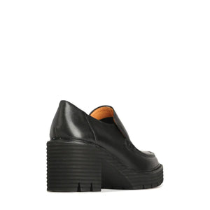 Malia Heeled Loafer - Black