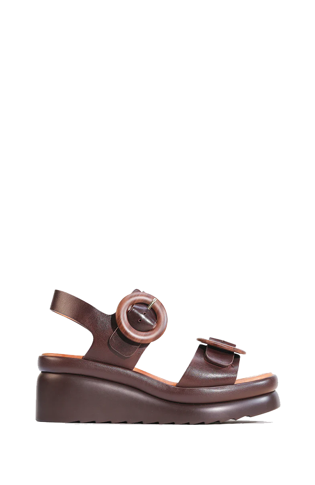 Menorcas Wedge - Chestnut
