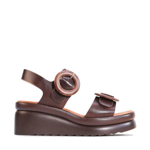 Menorcas Wedge - Chestnut