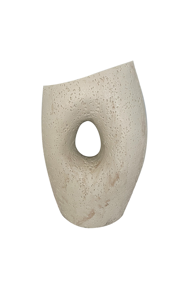Travertine Resin Circle Vase