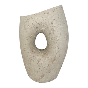 Travertine Resin Circle Vase