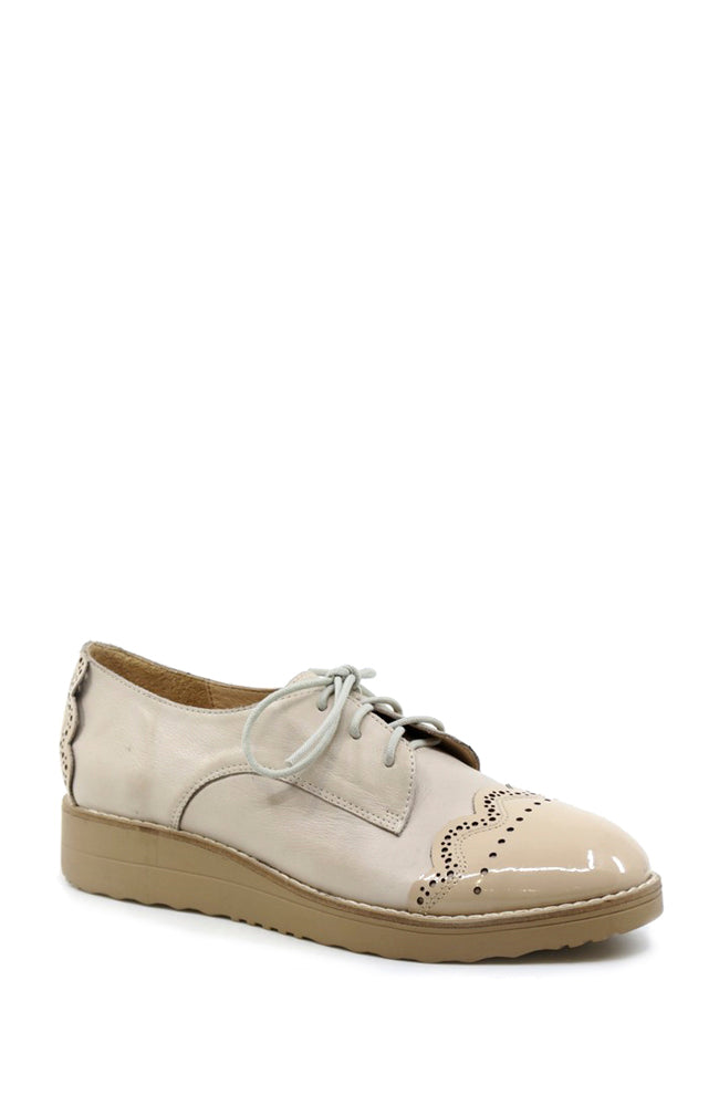 Oracles Lace Up - Cafe Patent