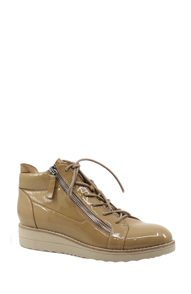 Orra Boot - Cafe Nude Patent Leather