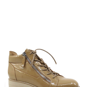 Orra Boot - Cafe Nude Patent Leather