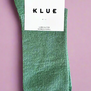 Glitter Lurex Socks - Mint