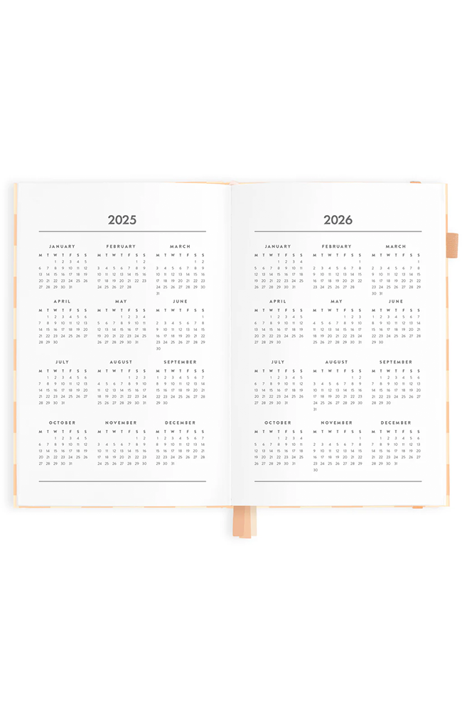 2025 A5 Horizontal Planner - Salmon Check