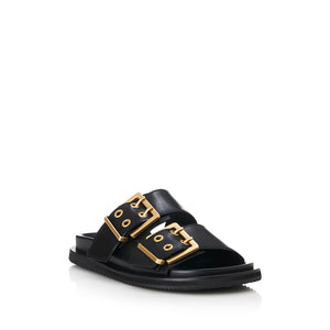 Pattersen Slide - Black Suede