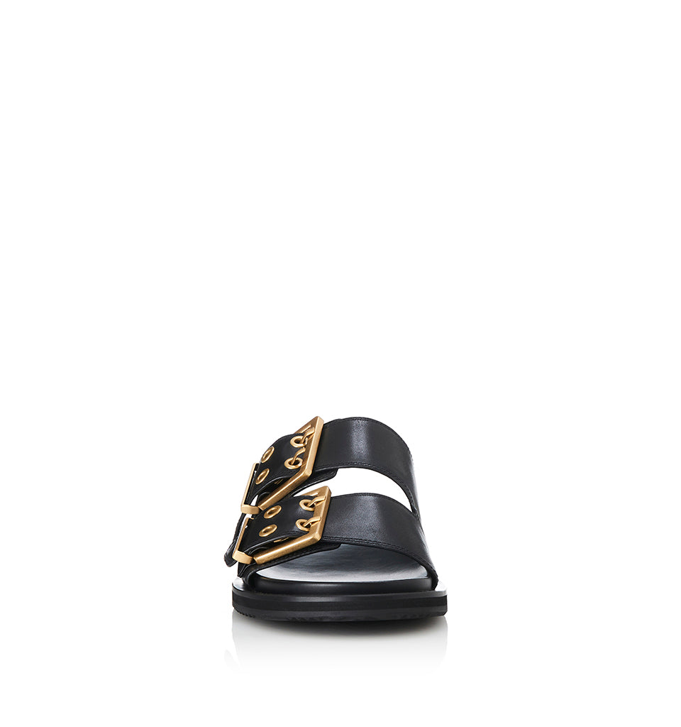 Pattersen Slide - Black Suede