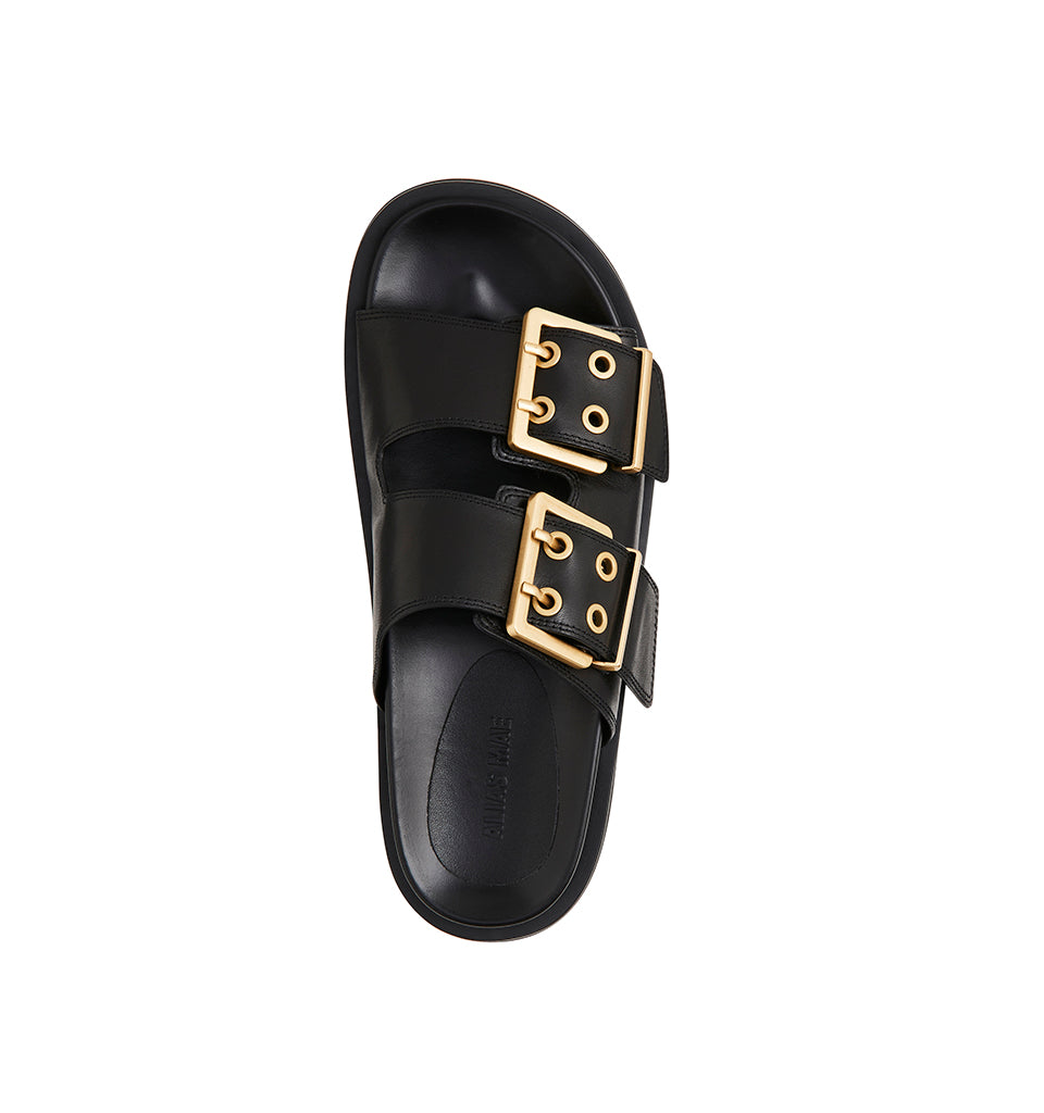 Pattersen Slide - Black Suede