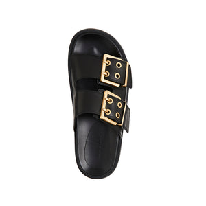 Pattersen Slide - Black Suede