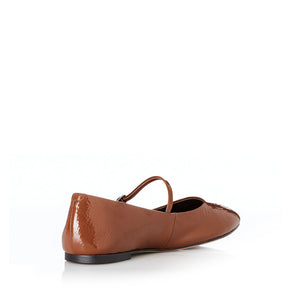 Pierce Ballet - Tan Crinkle Patent