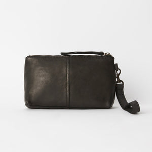 Small Essential Leather Pouch - Black