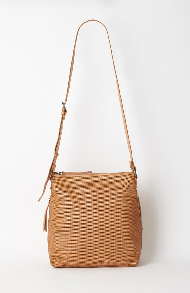 Large Perforated Slouchy - Tan