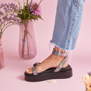Ophelia Flatform Sandal - Pewter