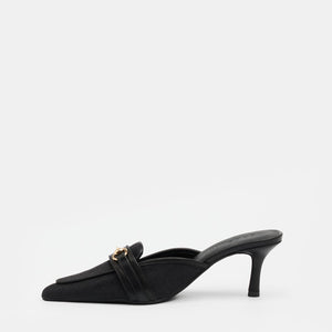 Carrie Mule - Black Canvas