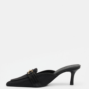 Carrie Mule - Black Canvas