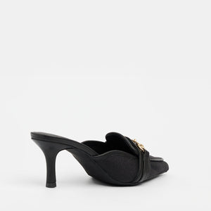 Carrie Mule - Black Canvas