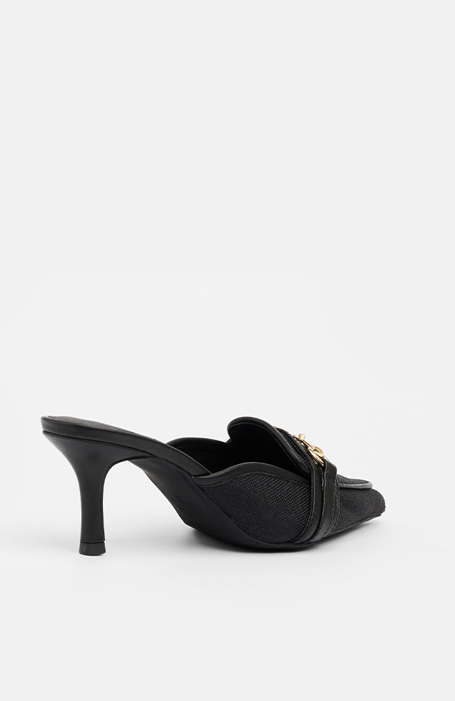 Carrie Mule - Black Canvas