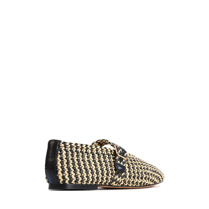 Santalum Mary Jane - Black Raffia