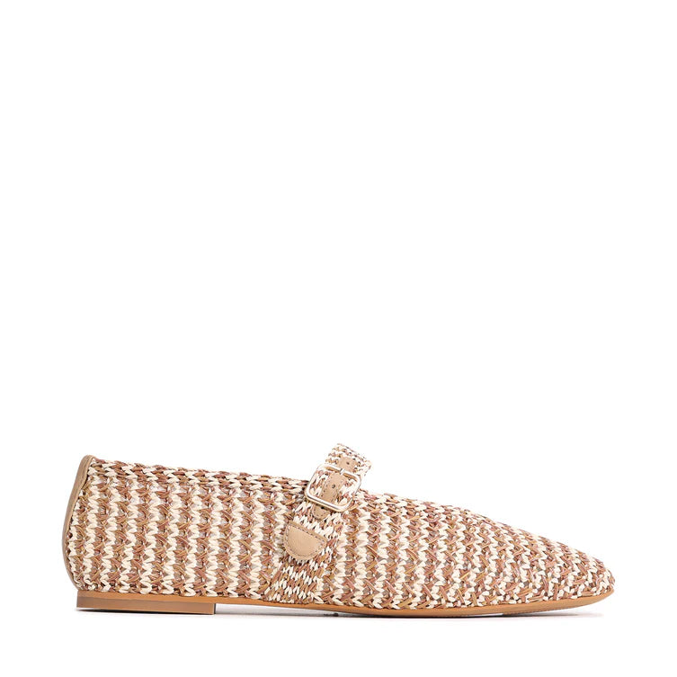 Santalum Mary Jane - Caramel Raffia
