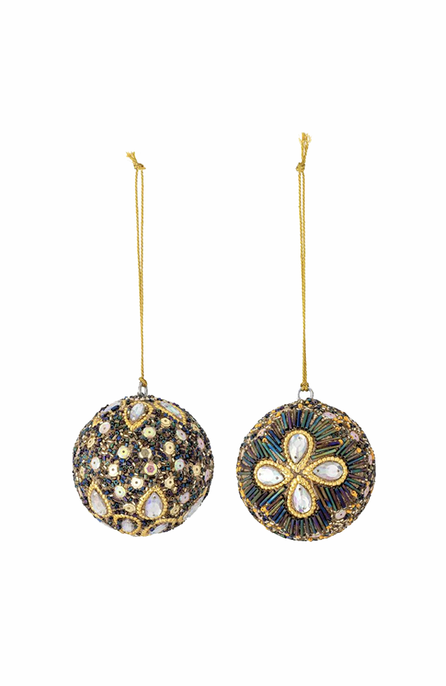 Eleanore Ornament - Blue & Gold Assorted