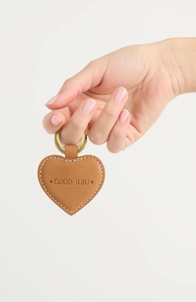 Heart Keyring - Tan