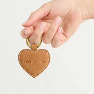 Heart Keyring - Tan