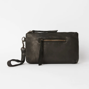 Small Essential Leather Pouch - Black