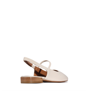 Sonu Slingback Pointed Flat - Bone