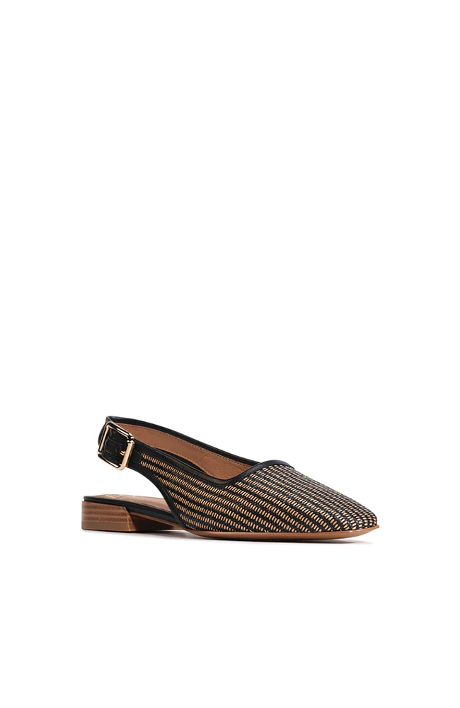 Soph Slingback Flat - Black Grass