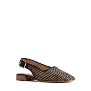 Soph Slingback Flat - Black Grass