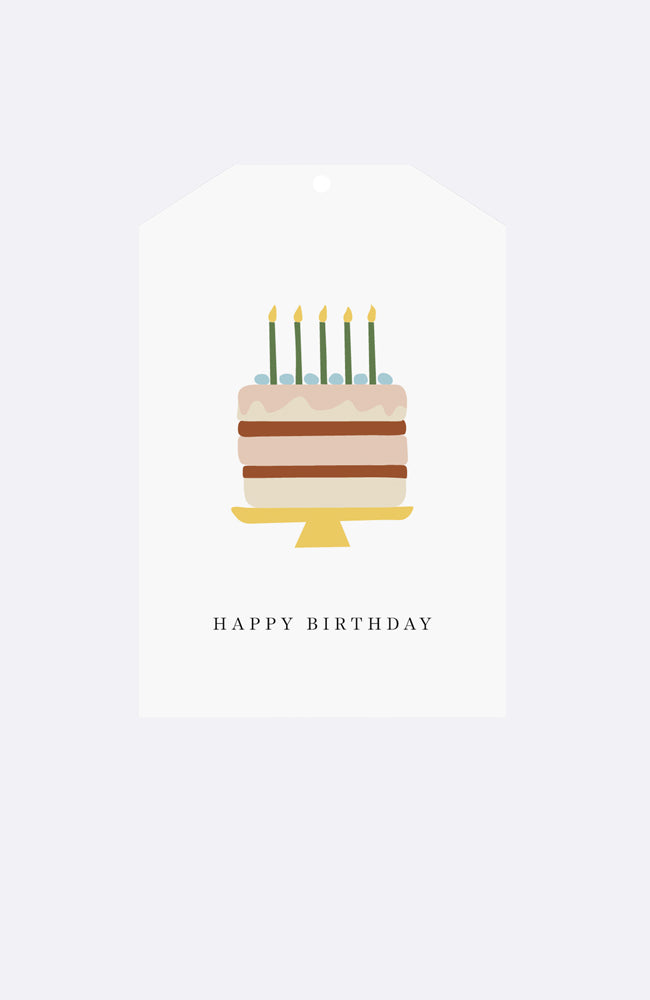 Gift Tag - Happy Birthday Cake