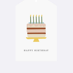 Gift Tag - Happy Birthday Cake