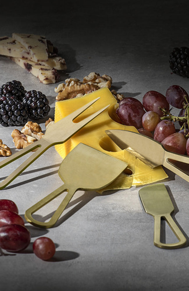 Orson Cheese Knives Set 4 - Gold