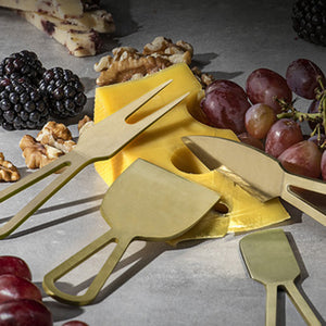 Orson Cheese Knives Set 4 - Gold