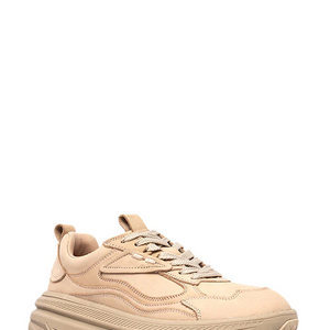 Thea Trainer - Nude Nubuk Leather