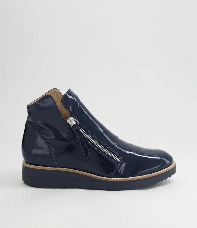 Ohmy Ankle Boot - Navy Patent