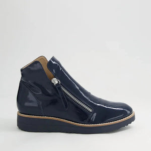 Ohmy Ankle Boot - Navy Patent