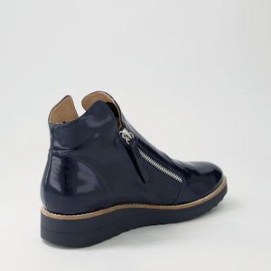 Ohmy Ankle Boot - Navy Patent